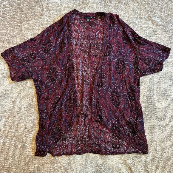American Eagle Paisley Floral Print Kimono - Picture 1 of 4